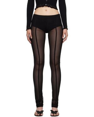 Blumarine Black Zip leggings