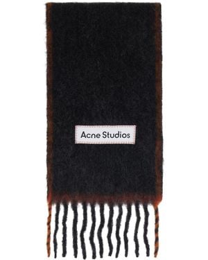 Acne Studios Narrow Wool Mohair Scarf - Black