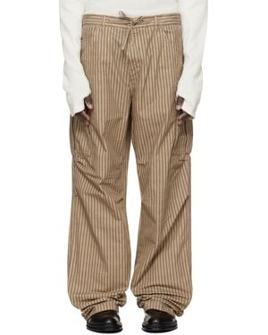 424 Camo Stripe Cargo Trousers - Natural