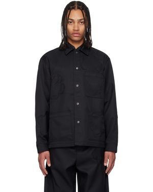 FORMA Blouson De Travail Noir À Appliqués Floraux