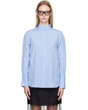 Rag & Bone Vala Poplin Shirt - Blue