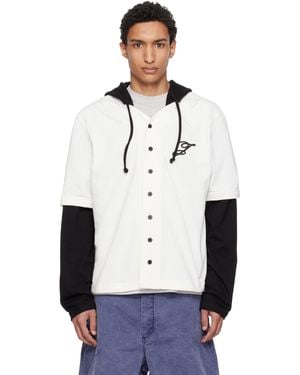 Jacquemus Off- & 'The Letro Long-Sleeve' Hoodie - White