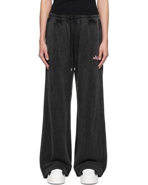 Amiri Pantalon De Survêtement Gris À Image À Logo - Noir