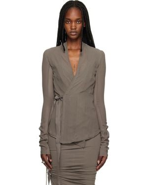 Rick Owens Temple Hollywood Jacket - Brown