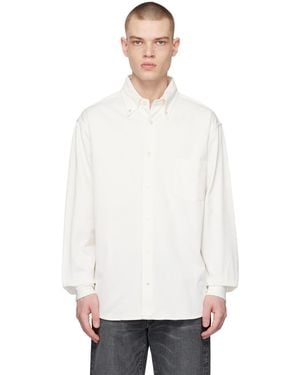 Acne Studios ホワイト パッチポケット シャツ