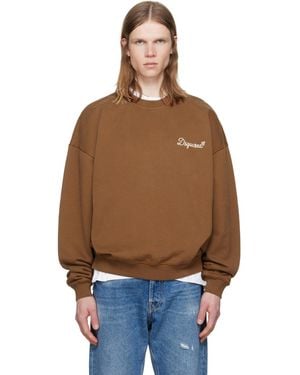 DSquared² D2 Signature Relax Fit Crewneck Sweatshirt - Orange