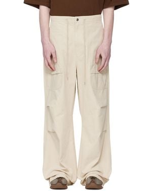 Entire studios Off- Barren Cargo Pants - Natural
