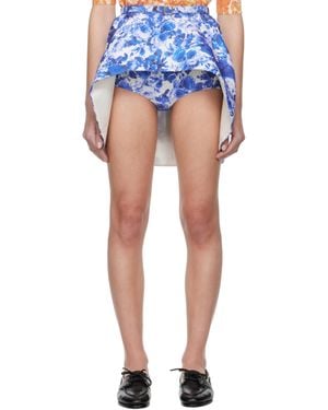 Bally Silk Miniskirt - Blue