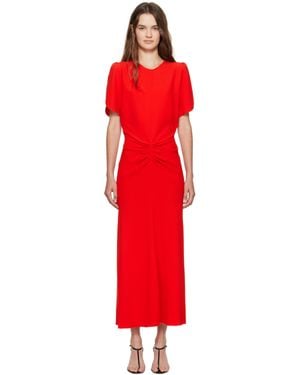 Victoria Beckham Gathered Waist Midi Dress