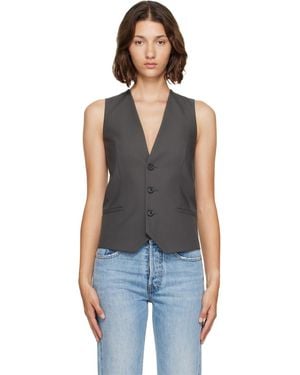 MM6 by Maison Margiela Buttoned Vest - Blue