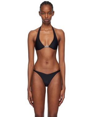 Gcds Black Hardware Bikini Top