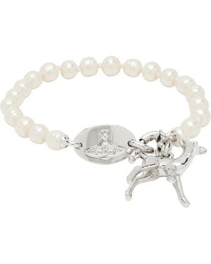 Vivienne Westwood Monette Faux-Pearl Bracelet - Black