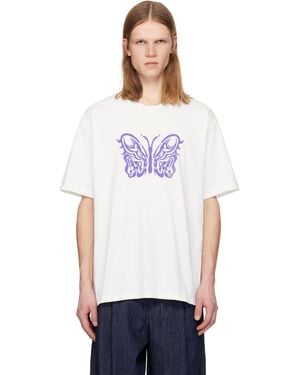 Needles Off- Kae Tanaka Edition S/S Crew Neck T-Shirt - White