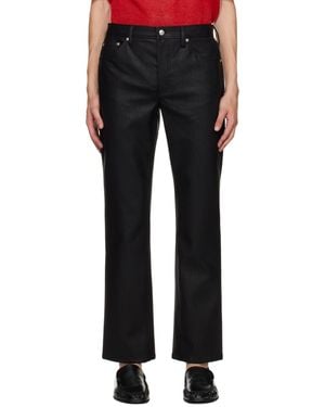 Séfr Londre Faux-Leather Trousers - Black