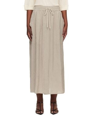 Studio Nicholson Oates Midi Skirt - Natural