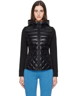 Mackage Agatha Quilted Mixed-Media Hooded Jacket - Black