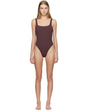 Matteau Burgundy Nineties Swimsuit - Black