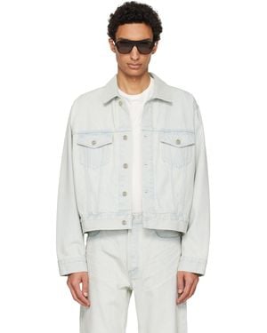 Fear Of God Bleached Denim Classic Trucker Jacket - Grey