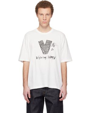 Visvim Off- Jumbo S/S V Crash T-Shirt - White