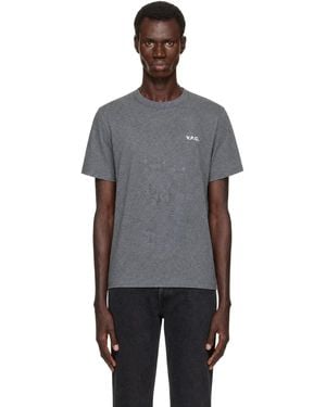 A.P.C. Boxy Petit 'Vpc' T-Shirt - Grey