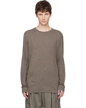 Veilance Taupe Frame T-Shirt - Brown