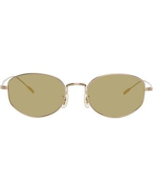 Oliver Peoples ゴールド Estra サングラス - ブラック