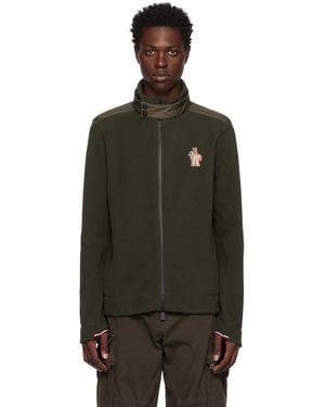 Moncler Khaki Water-repellent Jacket - Black