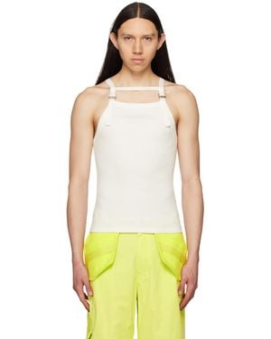 Dion Lee White Safety Harness Tank Top