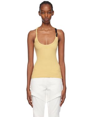 Courreges Holistic Buckle 90s タンクトップ - ブラック