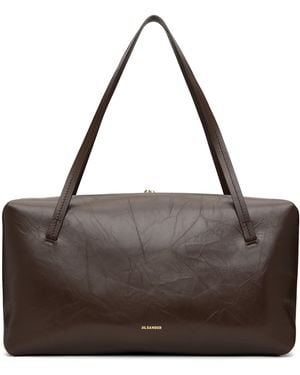 Jil Sander Burgundy Goji Pillow Medium Bag - Brown