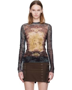 Jean Paul Gaultier 'The Médaillon' Top - Black