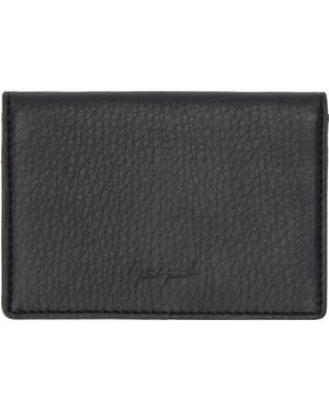 Yohji Yamamoto Leather Card Holder - Black