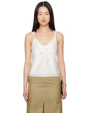 ShuShu/Tong ホワイト Bow Tie Sling トップス - マルチカラー