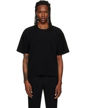 Homme Plissé Issey Miyake Basic Knit T-Shirt - Black