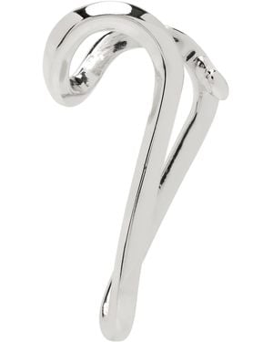 Ami Paris Alan Crocetti Edition Abstract Heart Single Ear Cuff - White