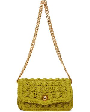 Bottega Veneta ーン クロシェ ショルダー バッグ - グリーン