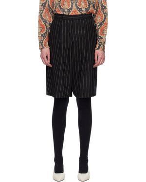 R13 Jumbo Tailored Shorts - Black