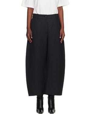 Studio Nicholson Chalco Linen Pants - Black