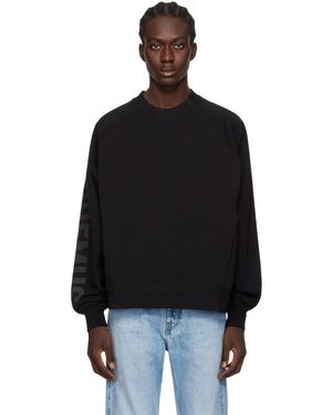 Jacquemus Les Classiquesコレクション ブラック Le Sweatshirt Typo スウェットシャツ