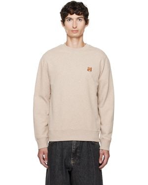Maison Kitsuné Fox Head Sweatshirt - Natural