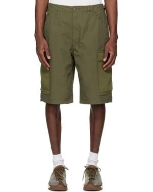 Nanamica Khaki Ripstop Cargo Shorts - Green