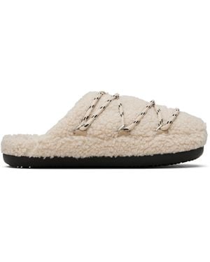 Moon Boot Teddy Slipper Loafers - Black