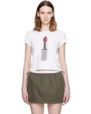 Alexander Wang Lipstick Graphic Baby T-shirt - Grey