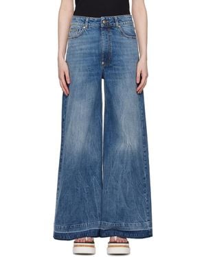 Stella McCartney Slouchy Flared Jeans - Blue