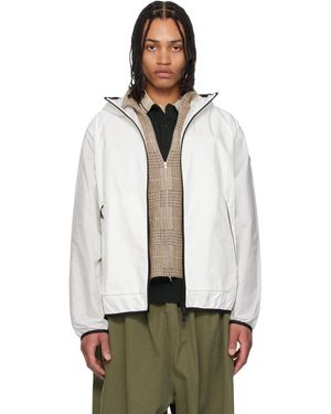 Moncler Grainer Hooded Windbreaker Jacket - White