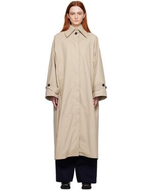 Mark Kenly Domino Tan Caro Trench Coat - Natural