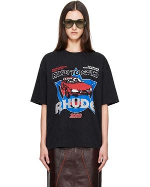 Rhude T-Shirt 'Road To Cairo' Noir