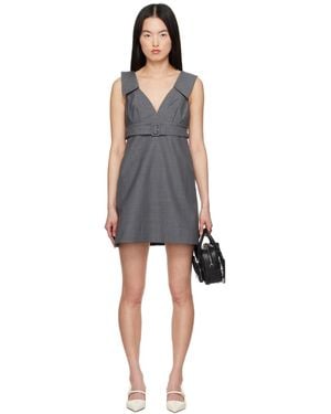 ShuShu/Tong A-Line Lapel Minidress - Black