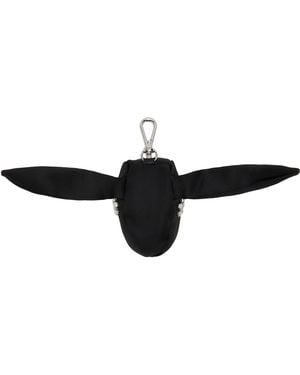 Simone Rocha Satin Hare Coin Purse Bag Charm - Black