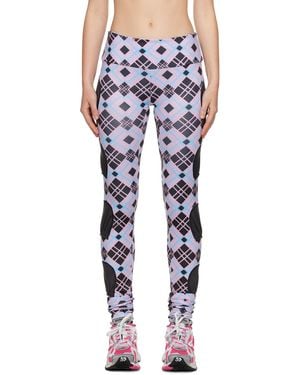 Chopova Lowena Ssense Exclusive Black & Pink 'tennis Ball' leggings - Blue